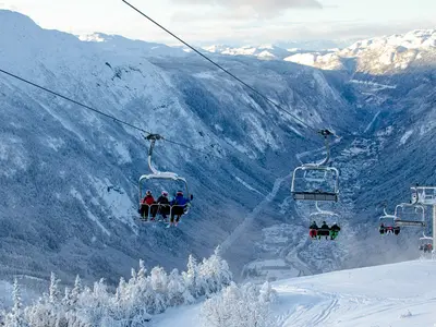 Sesselbahn im Gausta Ski Resort © Gaustablikk / Ole-Kristian Samuelsen