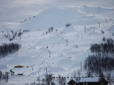 Der Vierli Funkpark im Skigebiet Rauland Skicenter © Rauland Turist AG