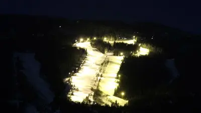 Nachtskifahren im Skigebiet Lifjell Skisenter