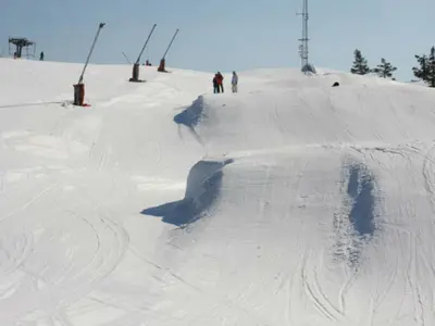 Der Snowpark im Skigebiet Gautefall Alpine Centre © Gautefall Skisenter AS