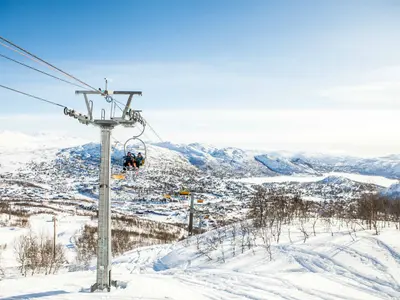 Ein Sessellift im Skigebiet Hovden © Hovden Alpinsenter