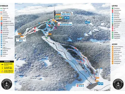 Pistenplan Skimore Oslo