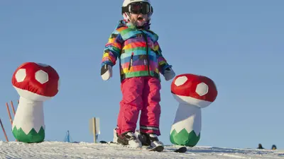 Kind im Skigebiet Tryvann Vinterpark
