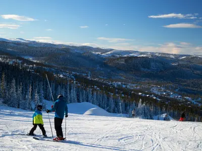 Skifahrer im Skigebiet Nesbyen © Nesbyen Alpinsenter