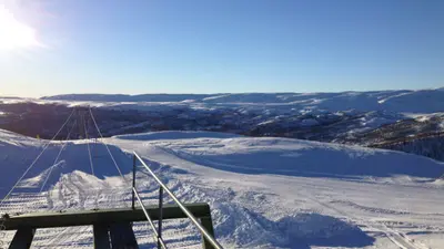 Panoramablick im Skigebiet Skarslia