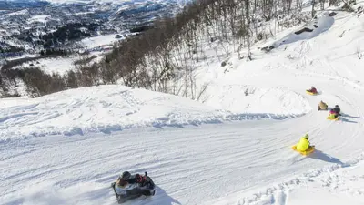 Rodelbahn im Skigebiet Skarslia