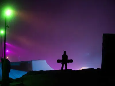 Snowpark bei Nacht © SkiStar Are