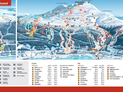Pistenplan Are (Arefjällen)