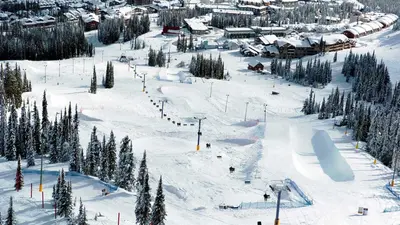 Skilift im Skigebiet Big White im Skigebiet Big White