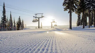 Sunburst Chair-Lift im Skigebiet Sun Peaks