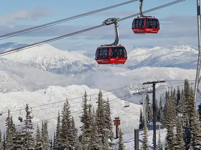 Die Peak2Peak Seilbahn führt über das Fitzsimmons Valley © Whistler Blackcomb; Paul Morrison