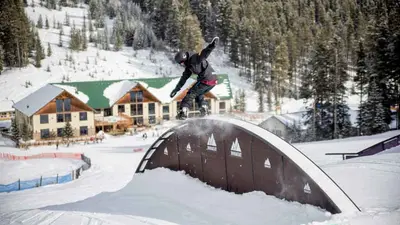 Snowpark Norquay im Skigebiet Banff