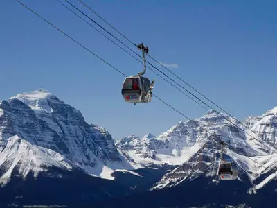 Die Gondel im Skigebiet Lake Louise © Lake Louise Ski Resort