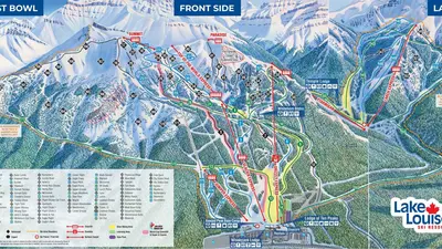 Lake Louise Frontside Pistenplan