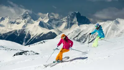 Perfekte Pisten im Skigebiet