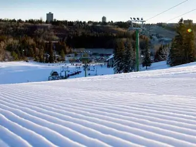 Frisch präparierte Piste in Snow Valley © Snow Valley Ski Club