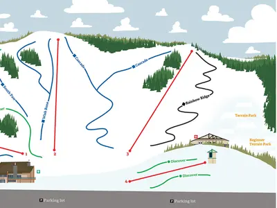 Pistenplan Snow Valley - Edmonton
