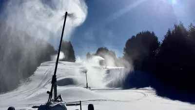 Beschneiungsanlage in Brimacombe