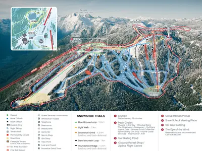 Pistenplan Grouse Mountain