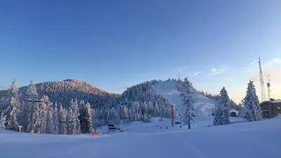 Gipfel vom Skigebiet Grouse Mountain