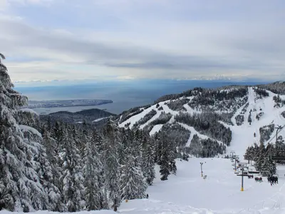Ausblick vom Skigebiet Cypress Mountain © Cypress Mountain