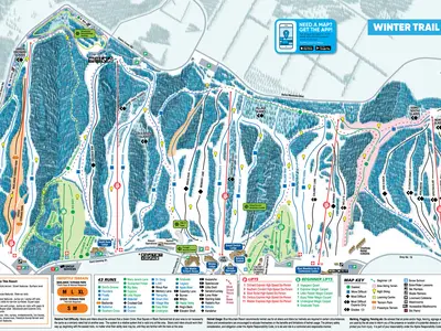 Pistenplan Blue Mountain 