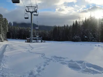 Blick ins Skigebiet Nakiska Ski Area © Sophia Gould