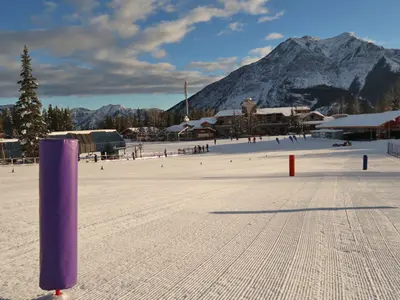 Kinderpiste im Skigebiet Nakiska © Sophia Gould