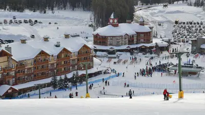 Blick ins Tal im Skigebiet Kimberley