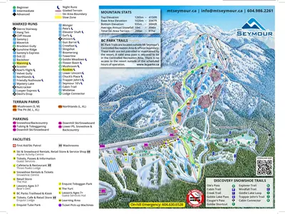 Pistenplan Mt Seymour