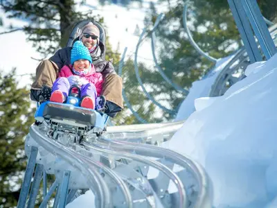 Rasante Abfahrt im Cowboy Coaster © Snow King Mountain