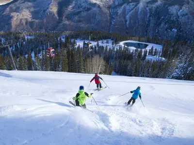 Breite Pisten und bester Schnee in Aspen Mountain © Aspen Skiing company