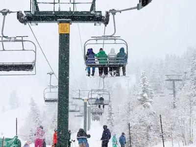 Aufstieg mit dem Sessellift © Deer Valley Resort