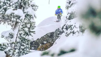Perfekte Tiefschnee Abfahrten