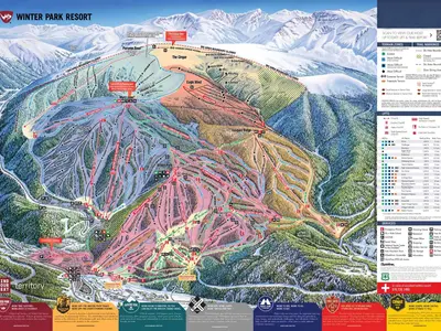 Pistenplan Winter Park Resort