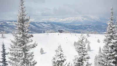 Blick auf die Berge von Vail