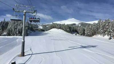 Aufstieg mit dem Sessellift in Breckenridge