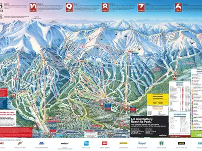 Pistenplan Breckenridge