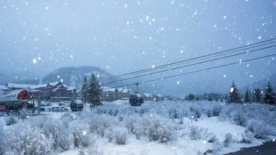 Blick auf die Gondel in Keystone