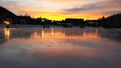 Die Eisbahn in Keystone