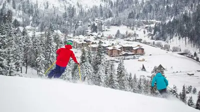 Blick ins Tal von Olympic Valley