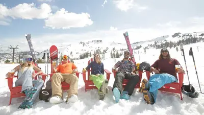 Après Ski bei Sonnenschein