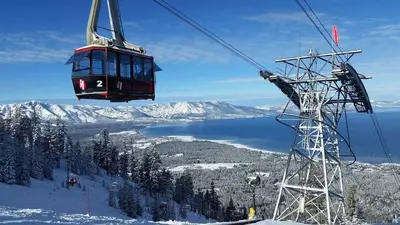 Aufstieg mit der Gondel