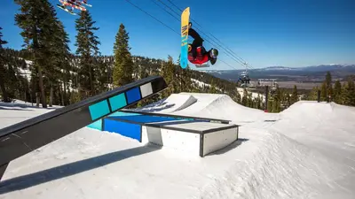 Snowboarder in Northstar