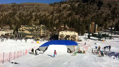 Sprünge üben mit dem Luftkissen