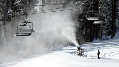 Schneemaschine in Sierra at Tahoe