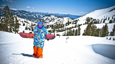 Snowboard für Kids in Alpine Meadows