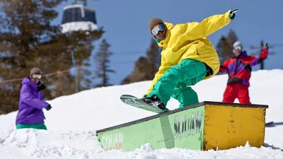 Snowboardfun in Alpine Meadows