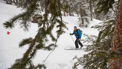 Langläufer in der Arapahoe Basin Ski Area