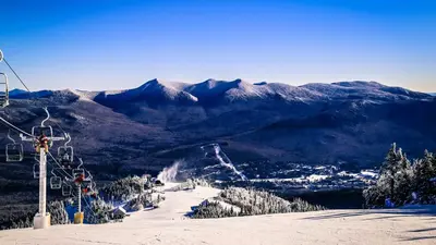 Blick ins Tal von Waterville Valley